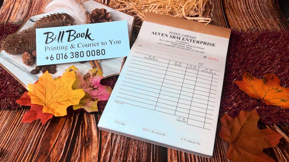 Kuah Bill Book Receipt Book Invoice Book Printing to Kuah
