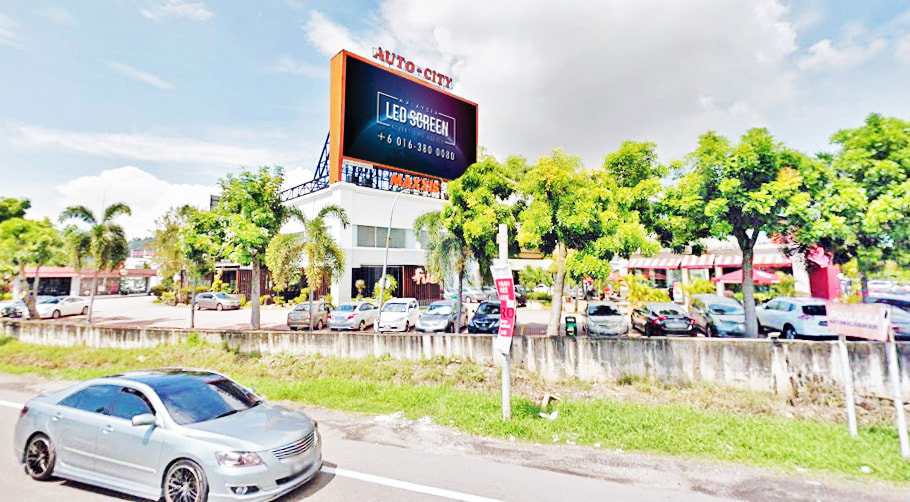 Penang LED Screen Advertising Agency LED Screen at Auto City Perai Penang Malaysia