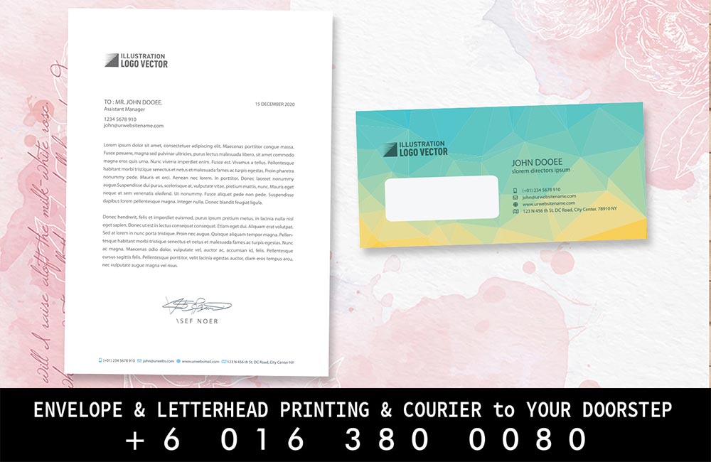 Bedong Print Envelope Letterhead Printing to Bedong
