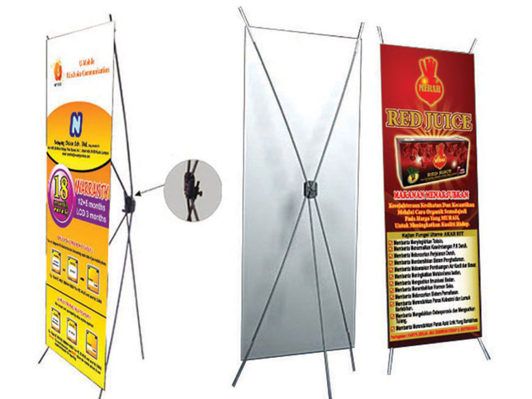 KL Kuala Lumpur Bunting Stand, Roll Up Bunting, Bunting Tripod T Stand, X Stand, Poster Stand, Printing Service