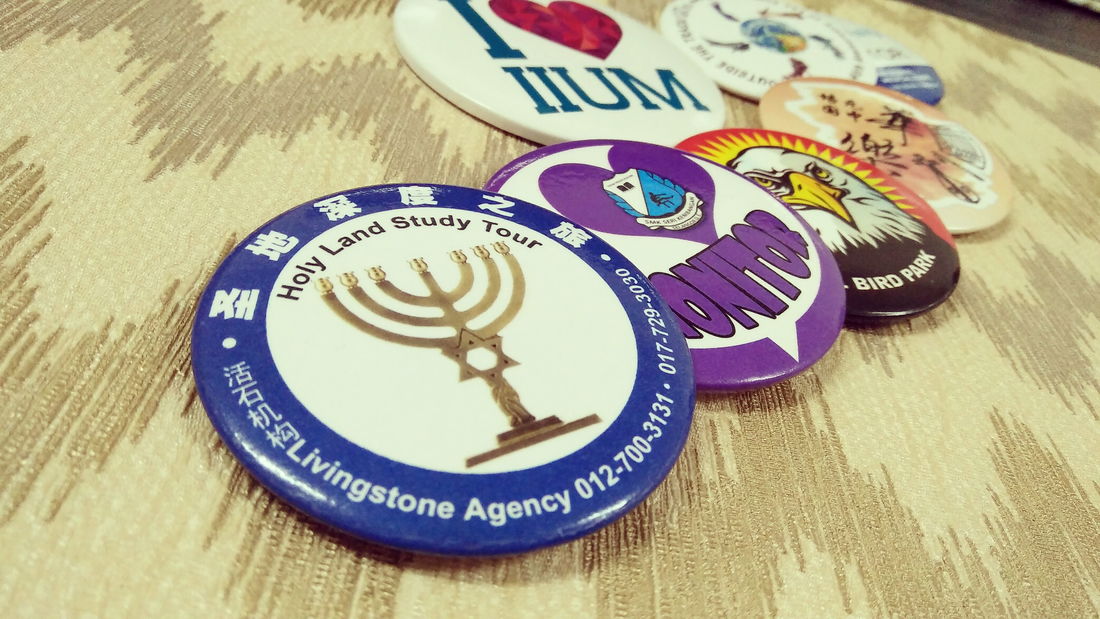 KL Kuala Lumpur Button Badge, Event Button Badge, School Button Badge, Society Button Badge, Printing
