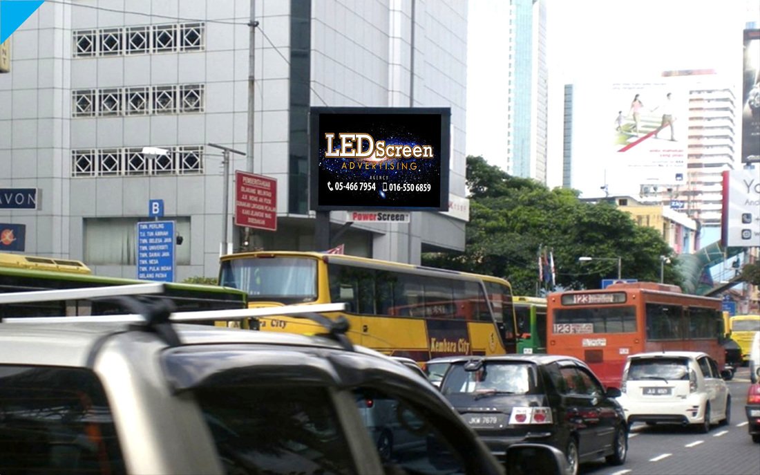 Johor Bahru City Square LED Screen Advertising, Digital LED Billboard, Big TV Media Advertisement, Johor Bahru City Square, Johor Bahru, Malaysia.